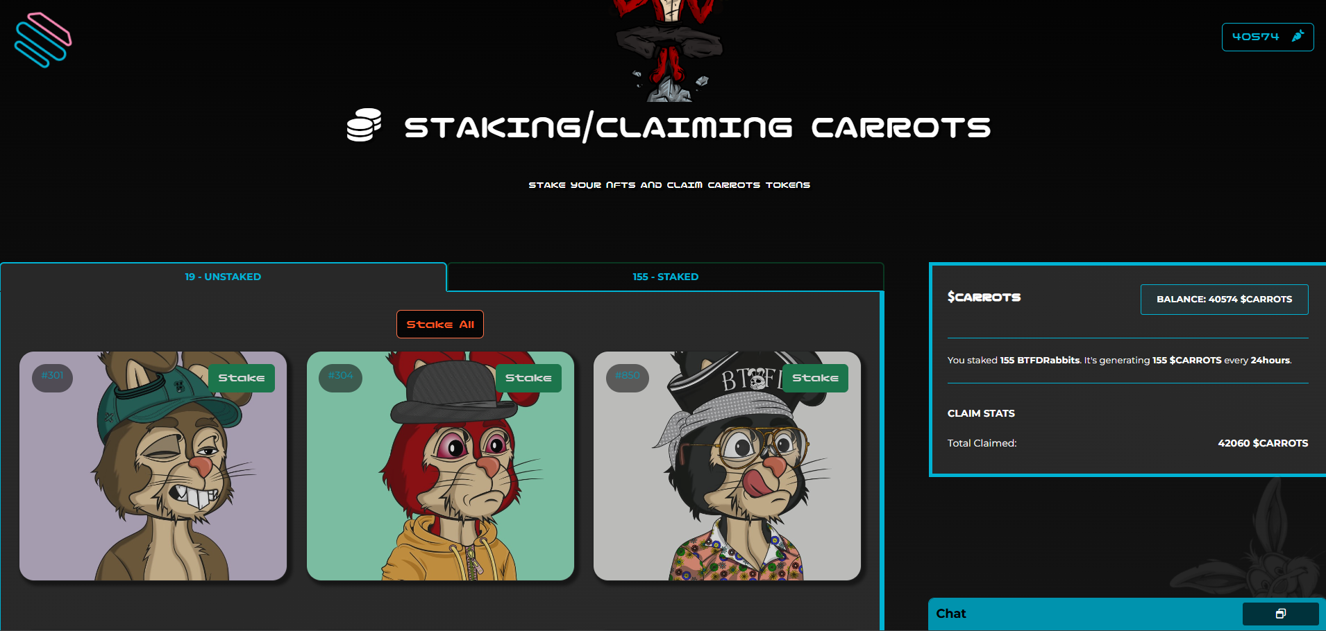 BTFD Rabbits screenshot 1